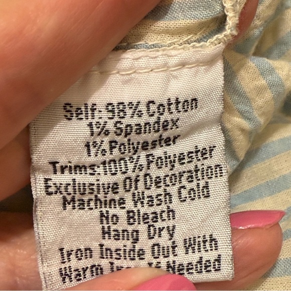 Johnny Was 3J workshop blouse tunic striped embroidered size XS - Picture 8 of 8